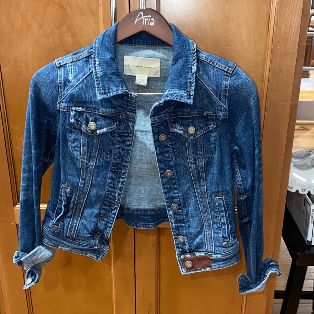 Pilcro and the Letter press Jean Jacket